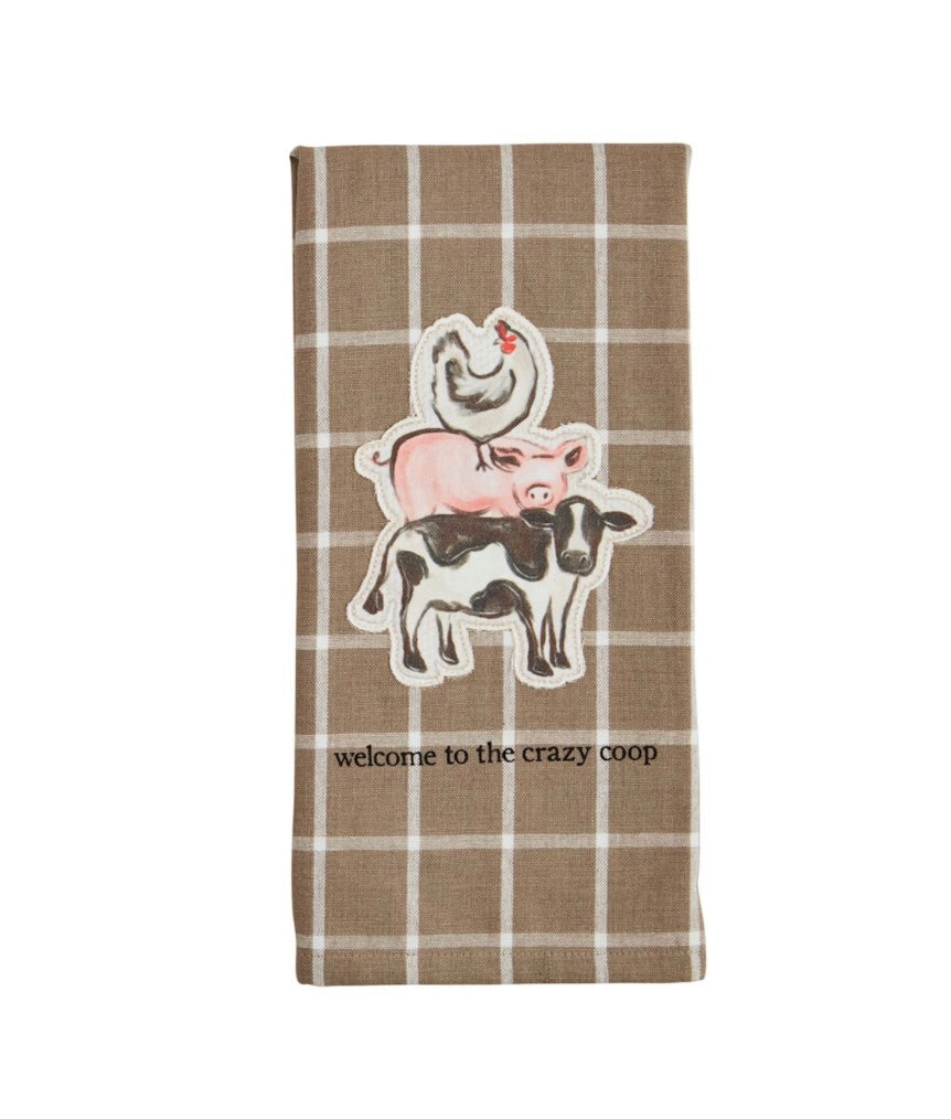 Crazy Coop Farm Towel