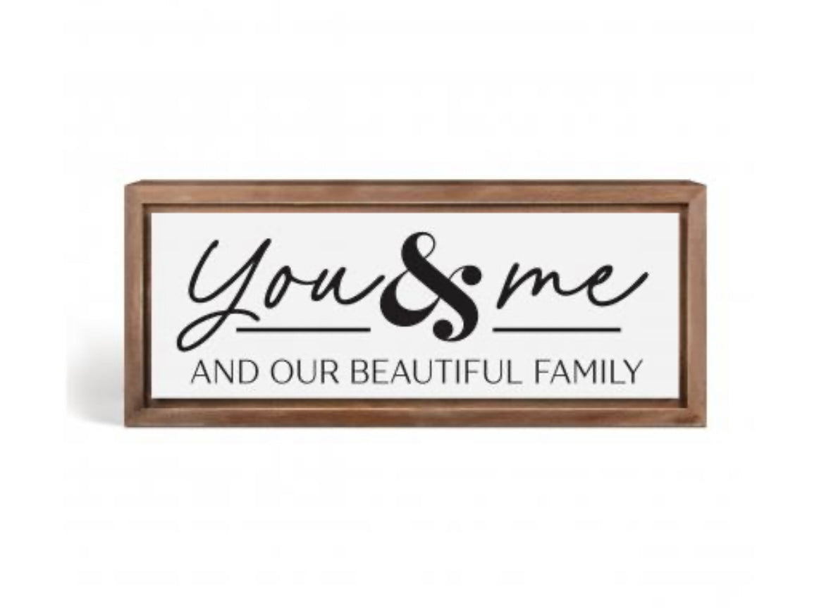 You &amp; Me Framed Art