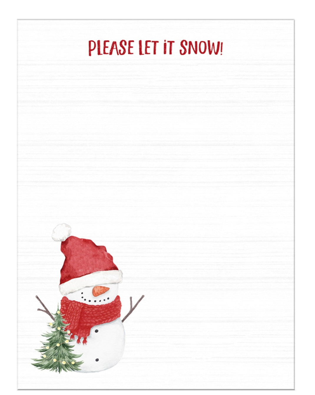 Let it Snow Notepad