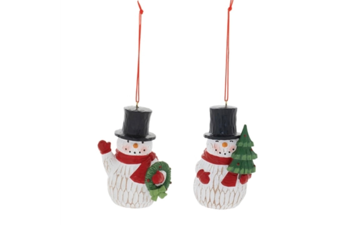 Snowman Ornament - 2 Styles