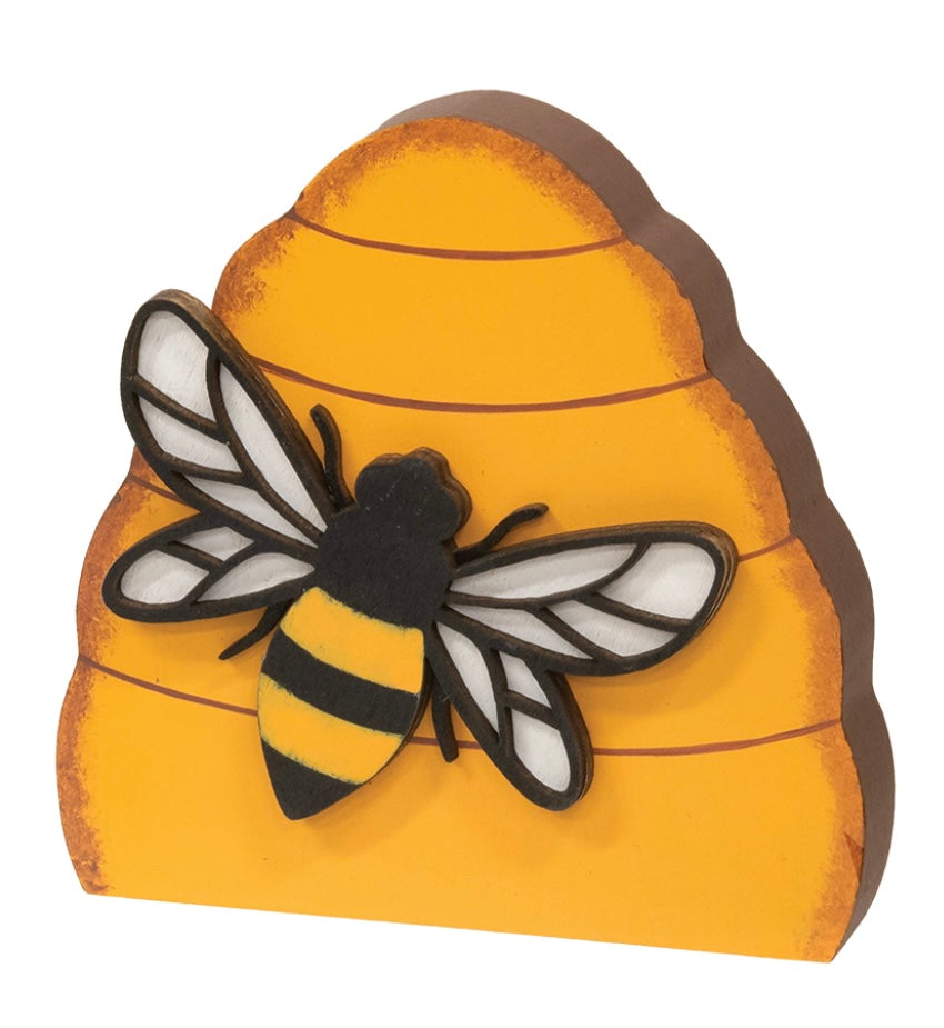 Wooden Beehive Sitter