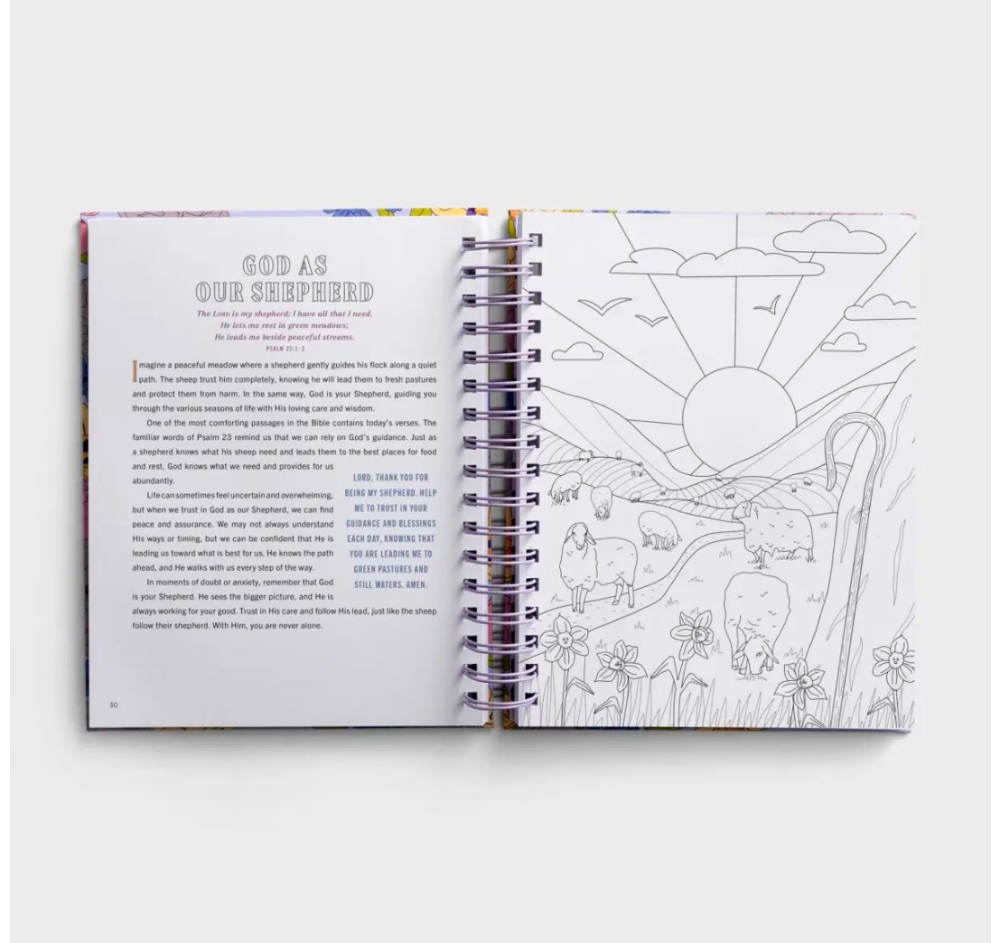 Finding Peace God’s Embrace: Devotional Coloring Book