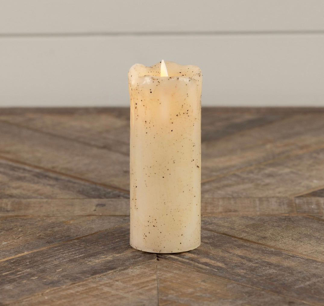 Moving Flame 2x5” Pillar Candle - Cream