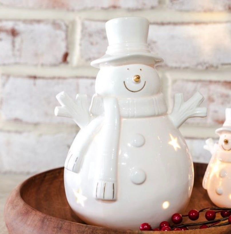 Happy LED Snowman - Large