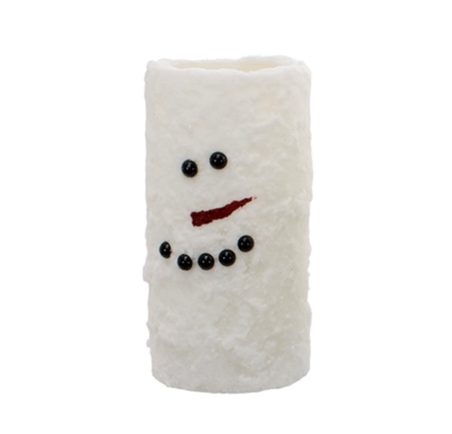 Snowman LED Candle - Tall