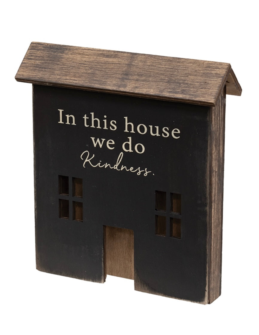 Home Sentiment Wood House Sitter - 3 Styles