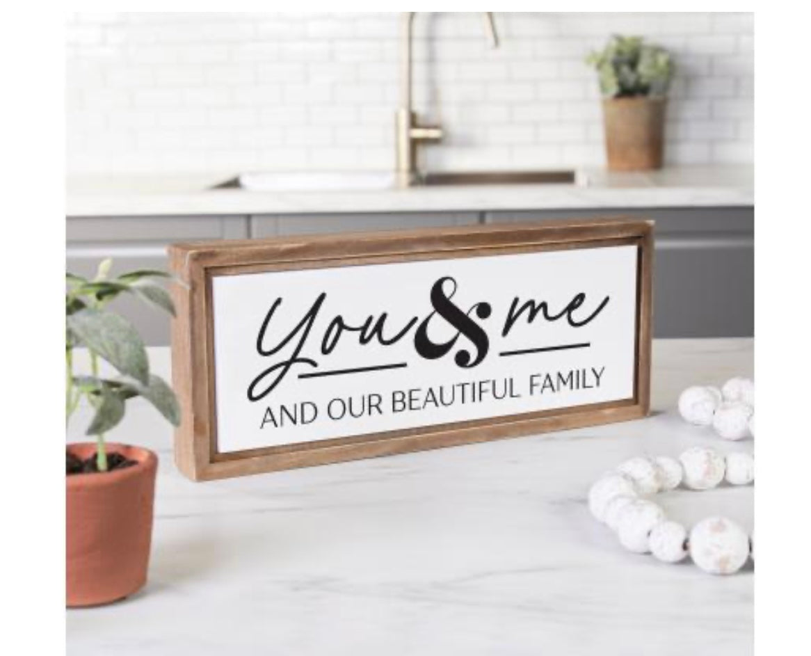 You &amp; Me Framed Art