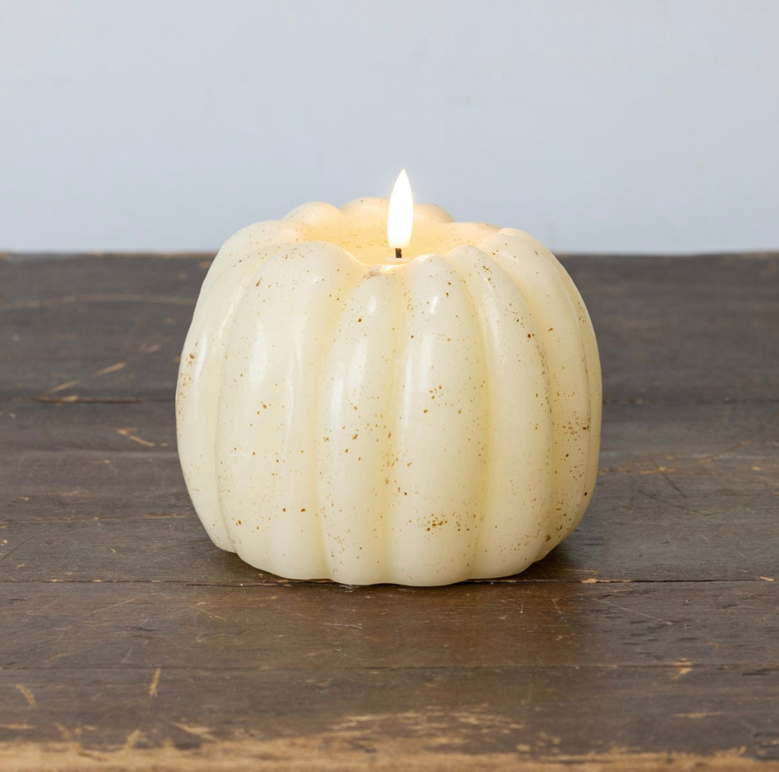 Pumpkin Candle - 5” Cream