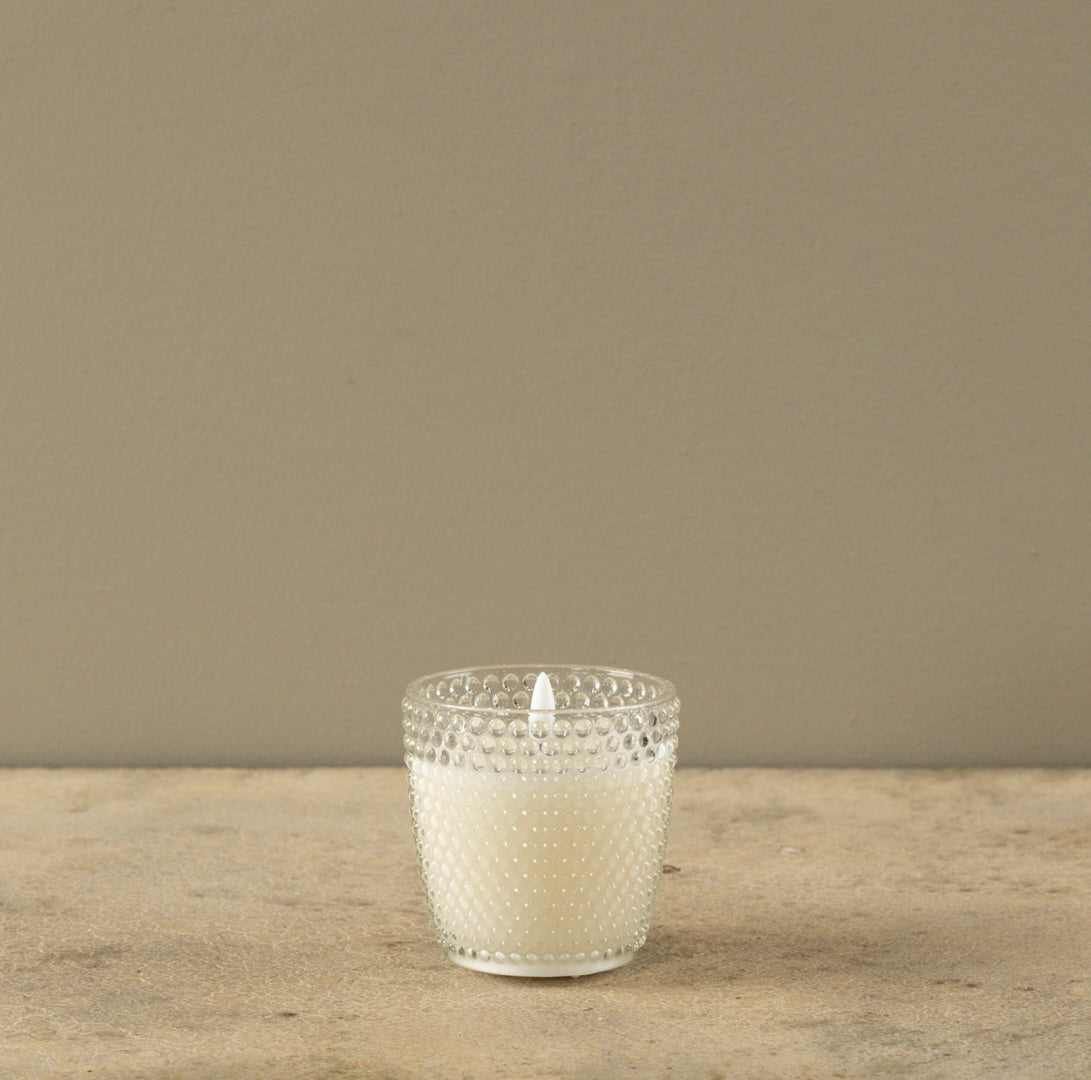 Dotty Glass 3D Flame Candle