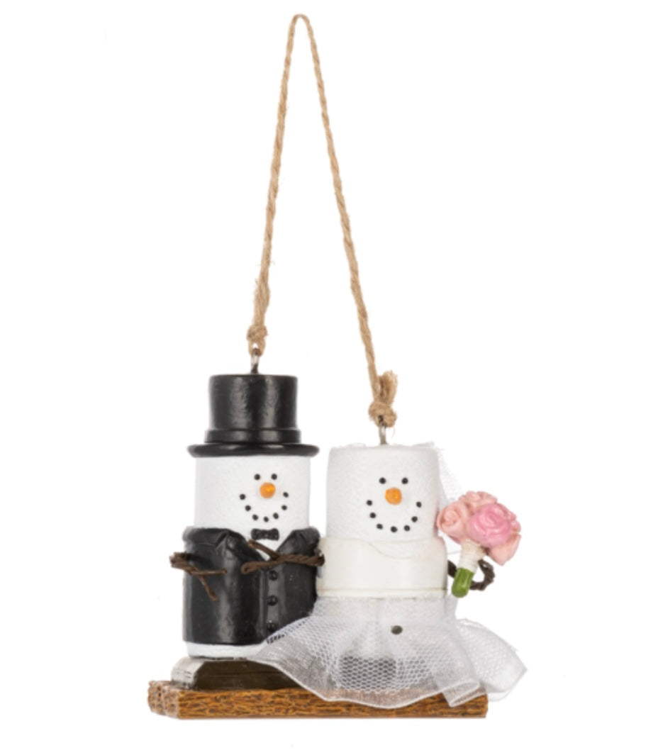 S’mores Bride & Groom Ornament