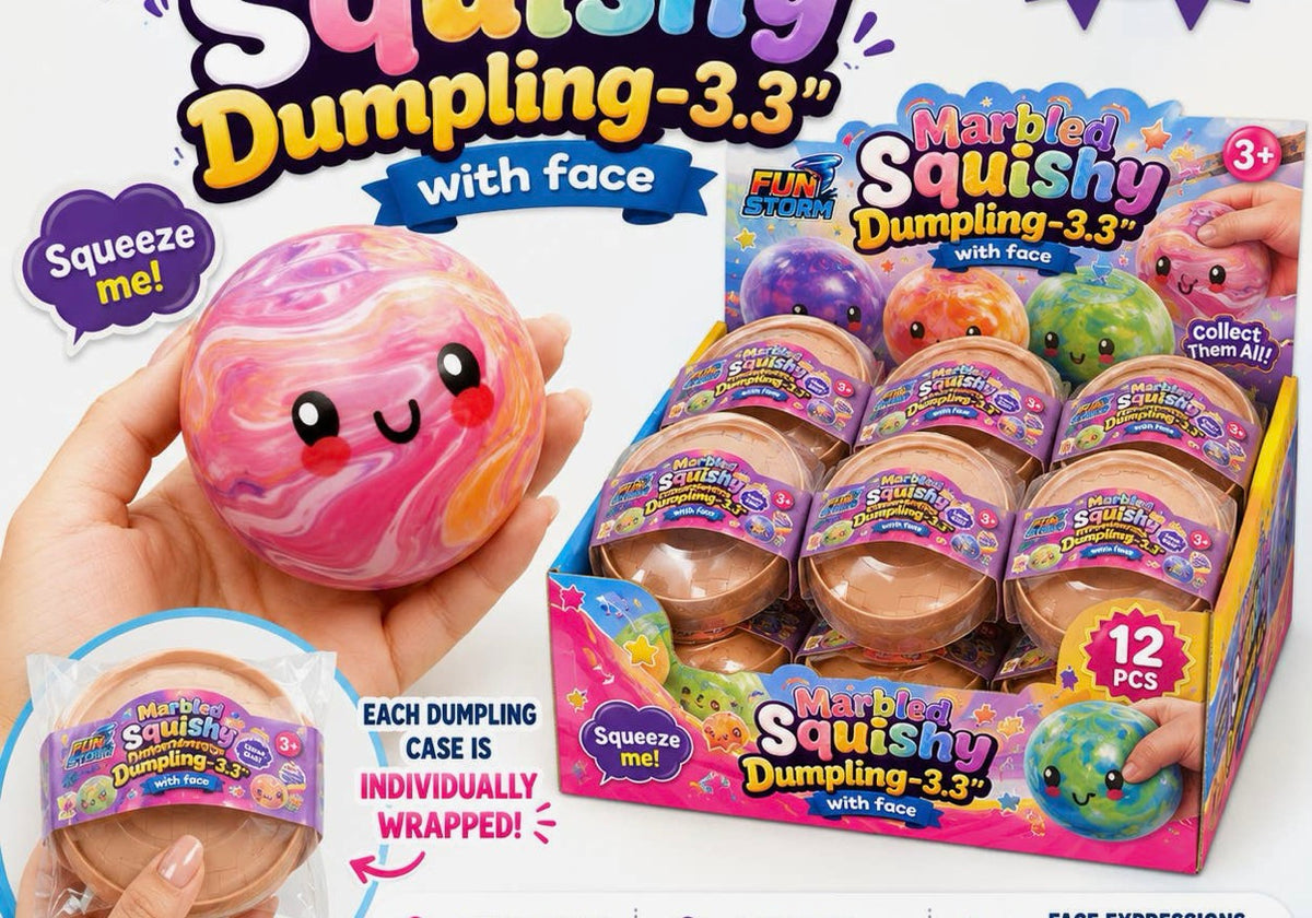 Fun Storm Marbled Squishy Dumpling