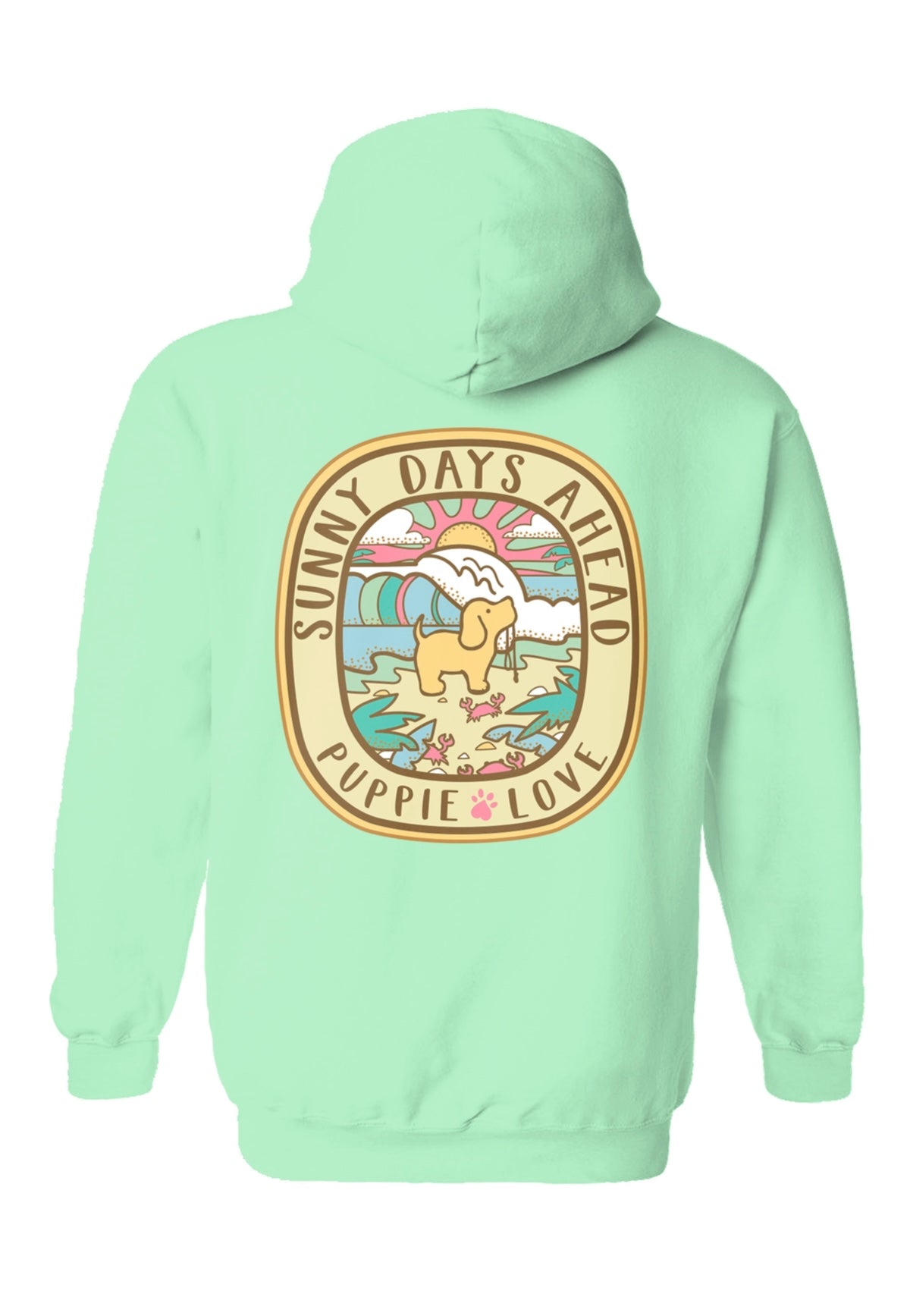 Puppie Love Sunny Days Pup Hoodie Sweatshirt