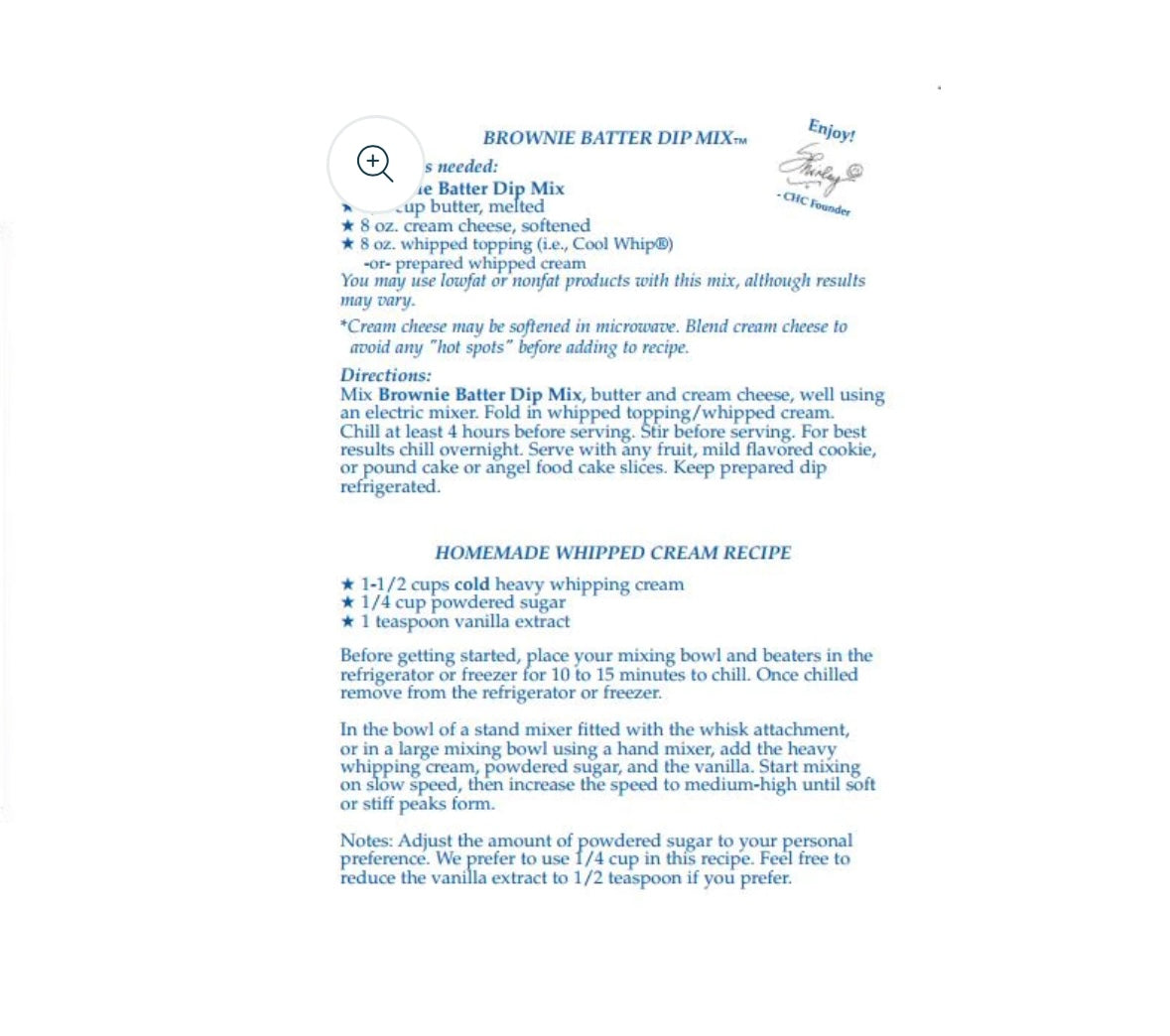Brownie Batter Dip Mix