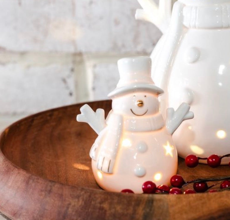 Happy LED Snowman - Small