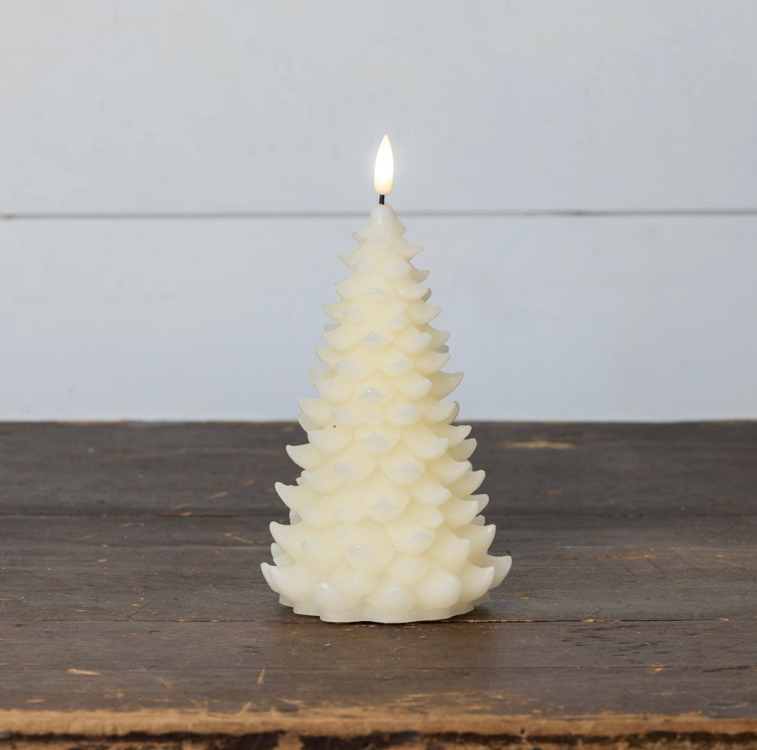 Balsam Tree Candle - 8” Cream