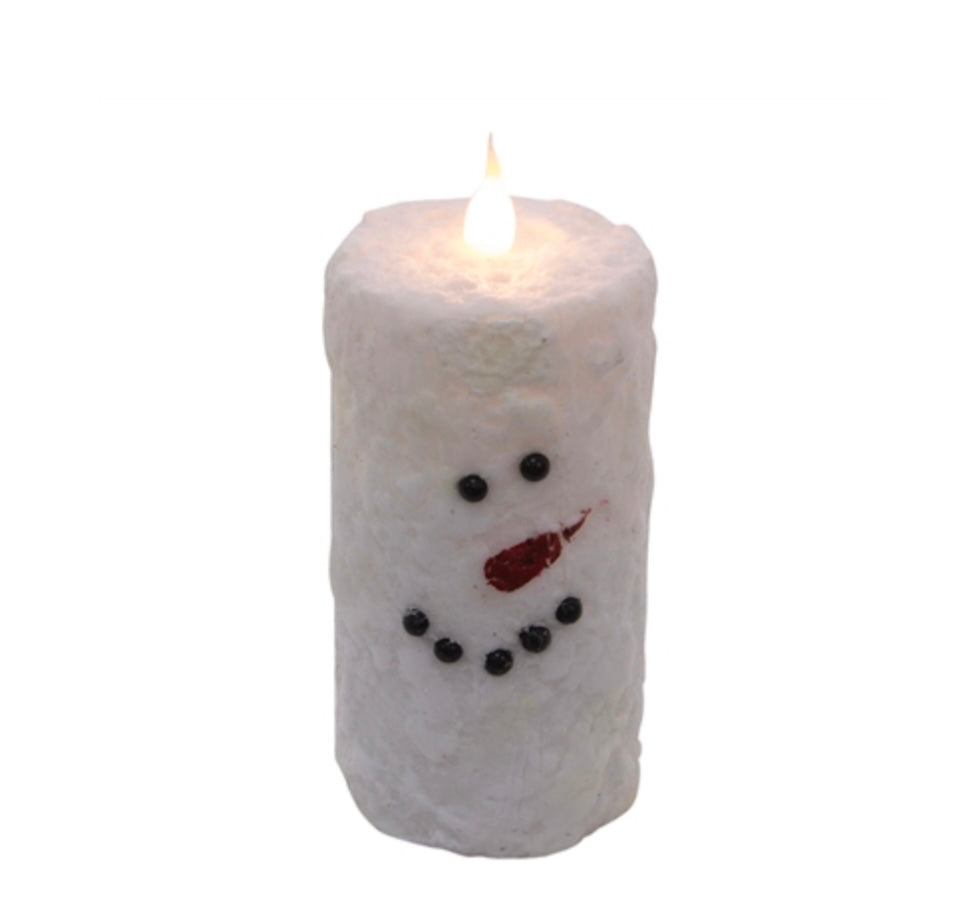 Snowman Votive Candle - Tall