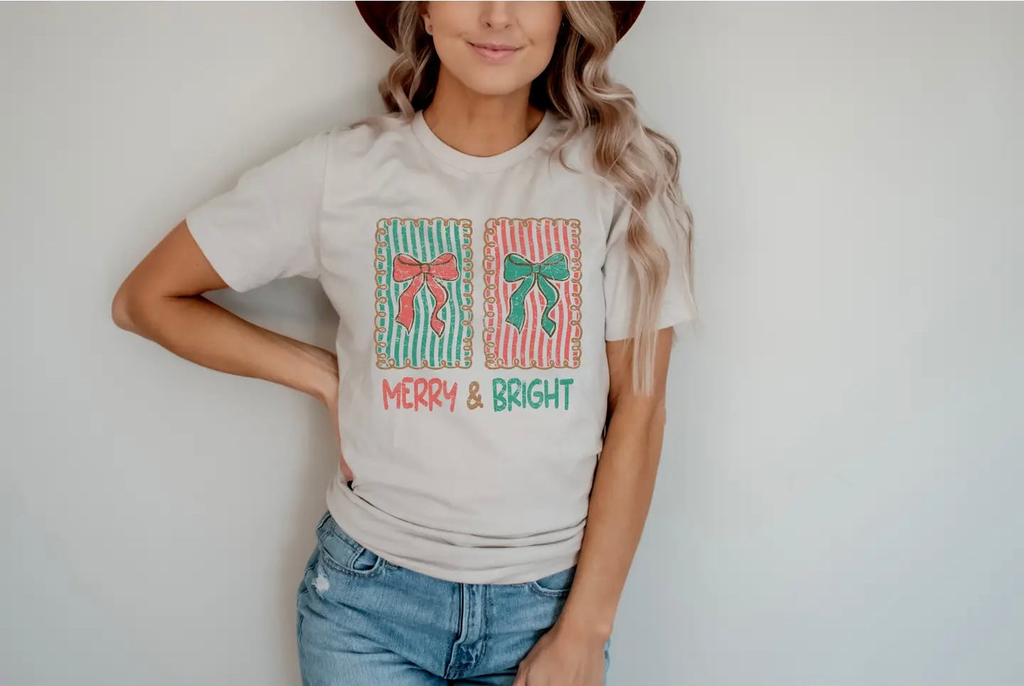Merry and Bright Stamps Graphic Tee