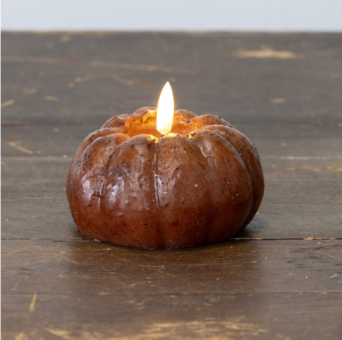 Pumpkin Candle - 3” Bronze