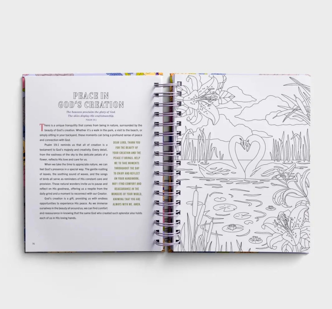 Finding Peace God’s Embrace: Devotional Coloring Book