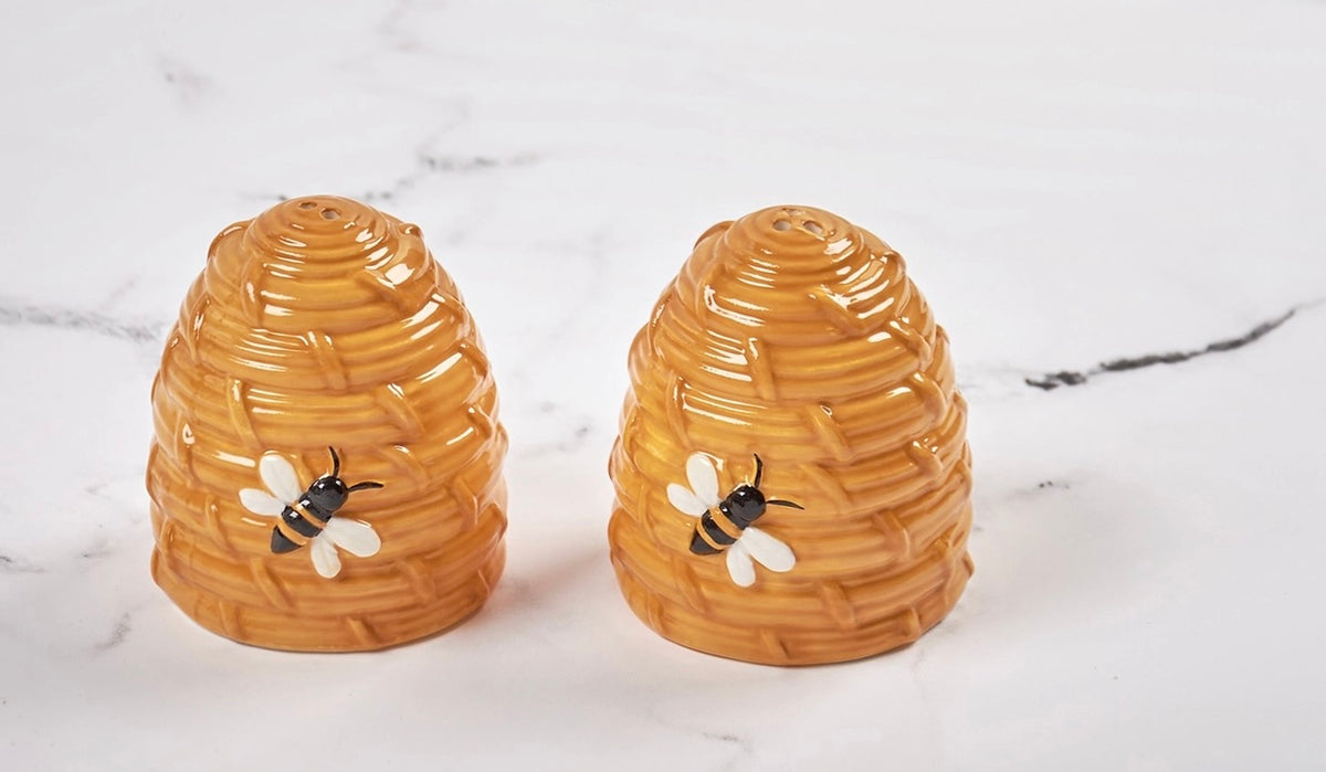 Bee Skep Salt and Pepper Shaker Set