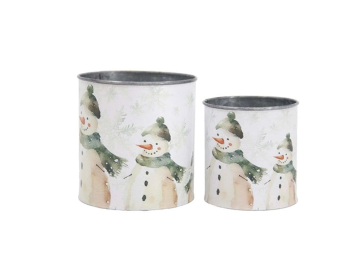 Snowman Bucket - 2 Sizes