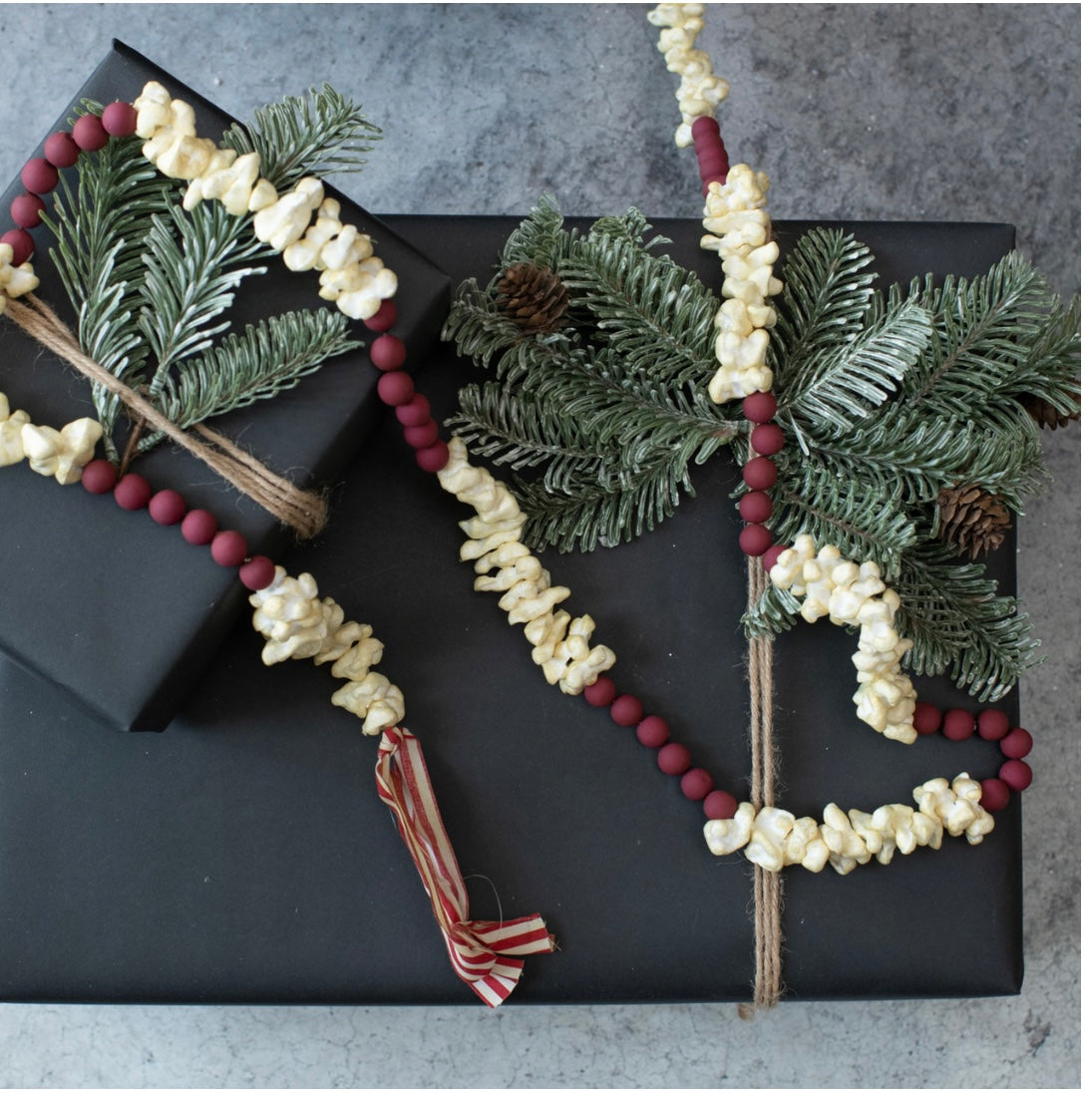 Popcorn and Cranberry Garland