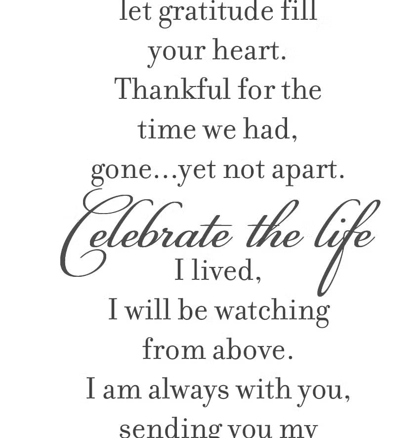 Celebration of Life Memorial Lantern