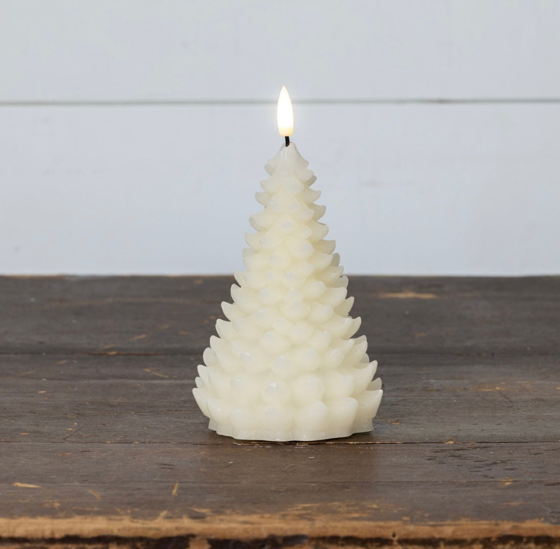 Balsam Tree Candle - 7” Cream