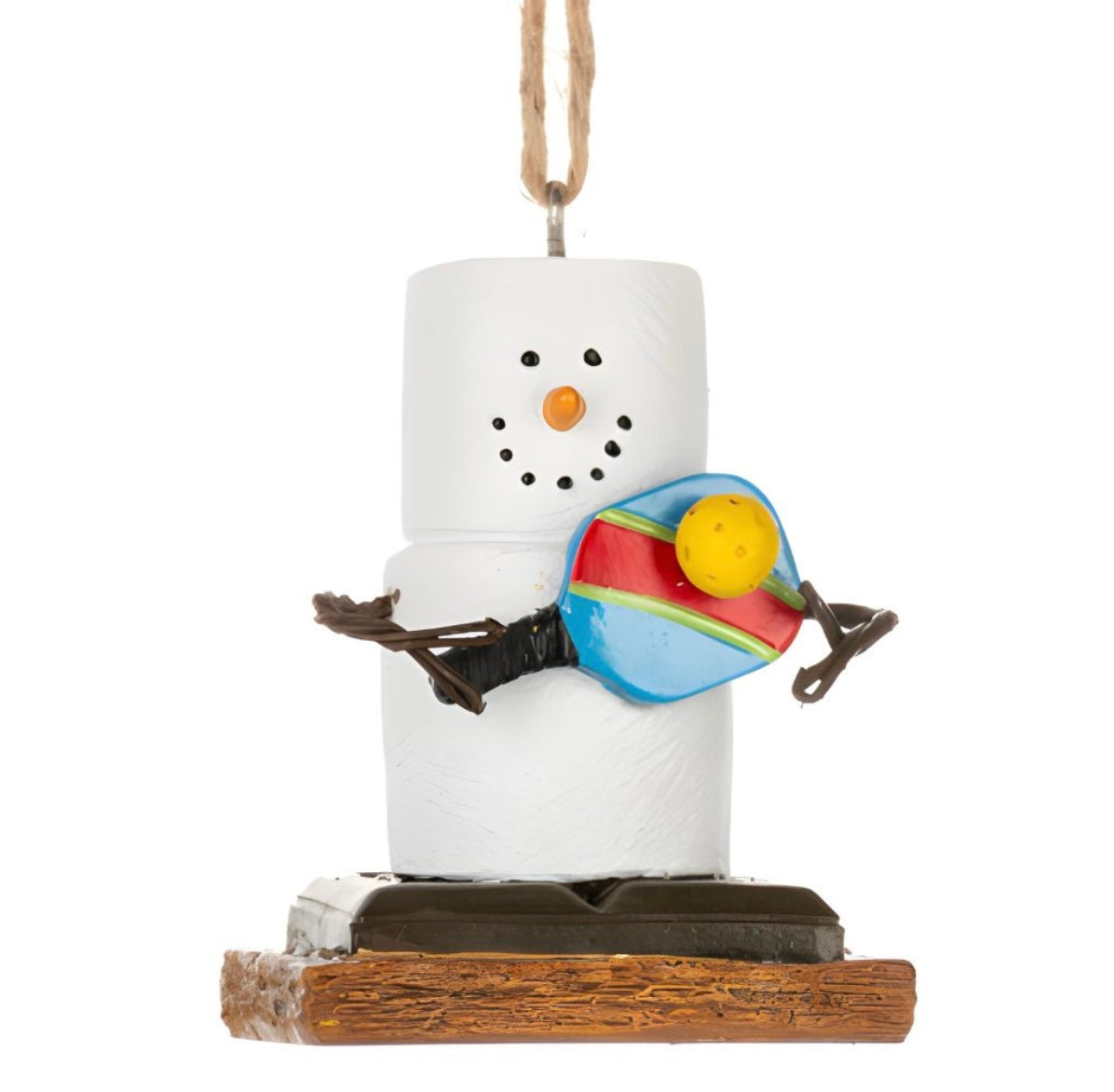 S’mores Pickleball Ornament