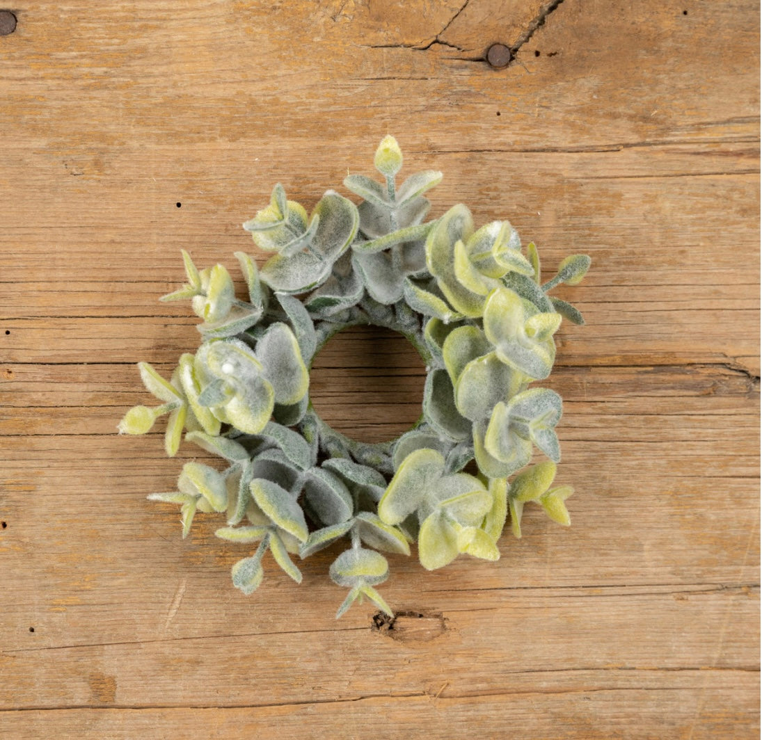 Eucalyptus Taper Candle Ring