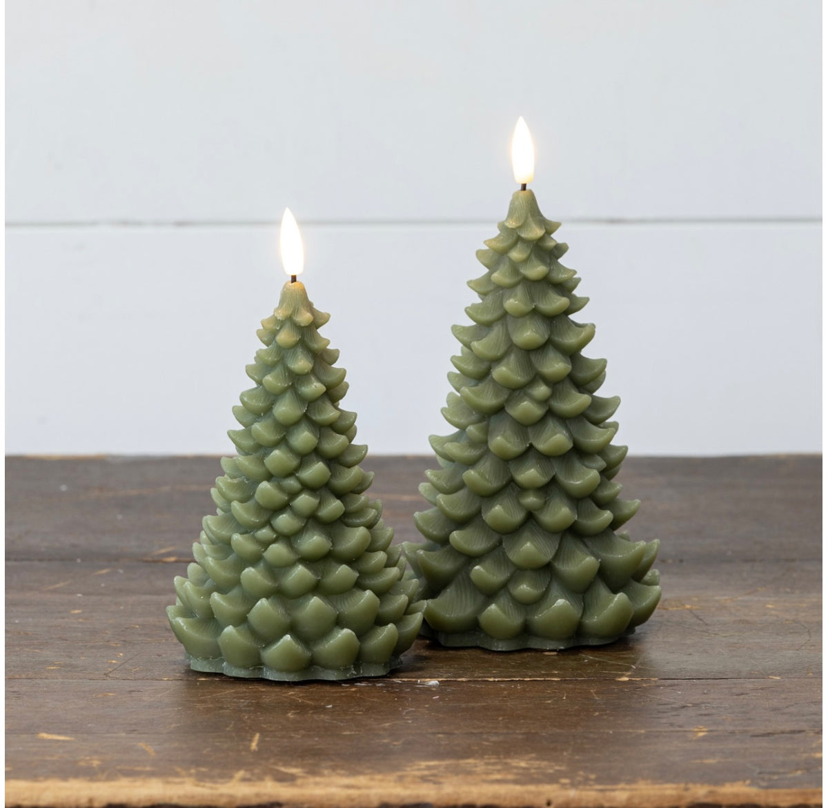 Balsam Tree Candle - 7” Dark Green