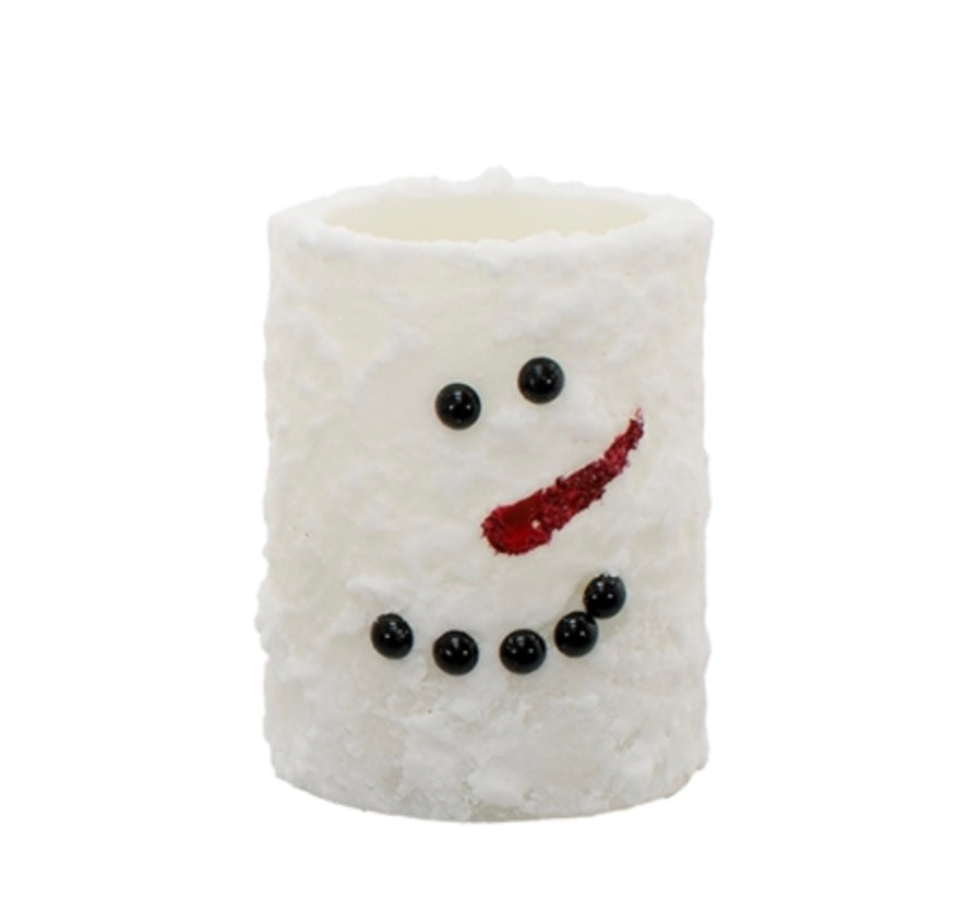 Snowman LED Candle - Short