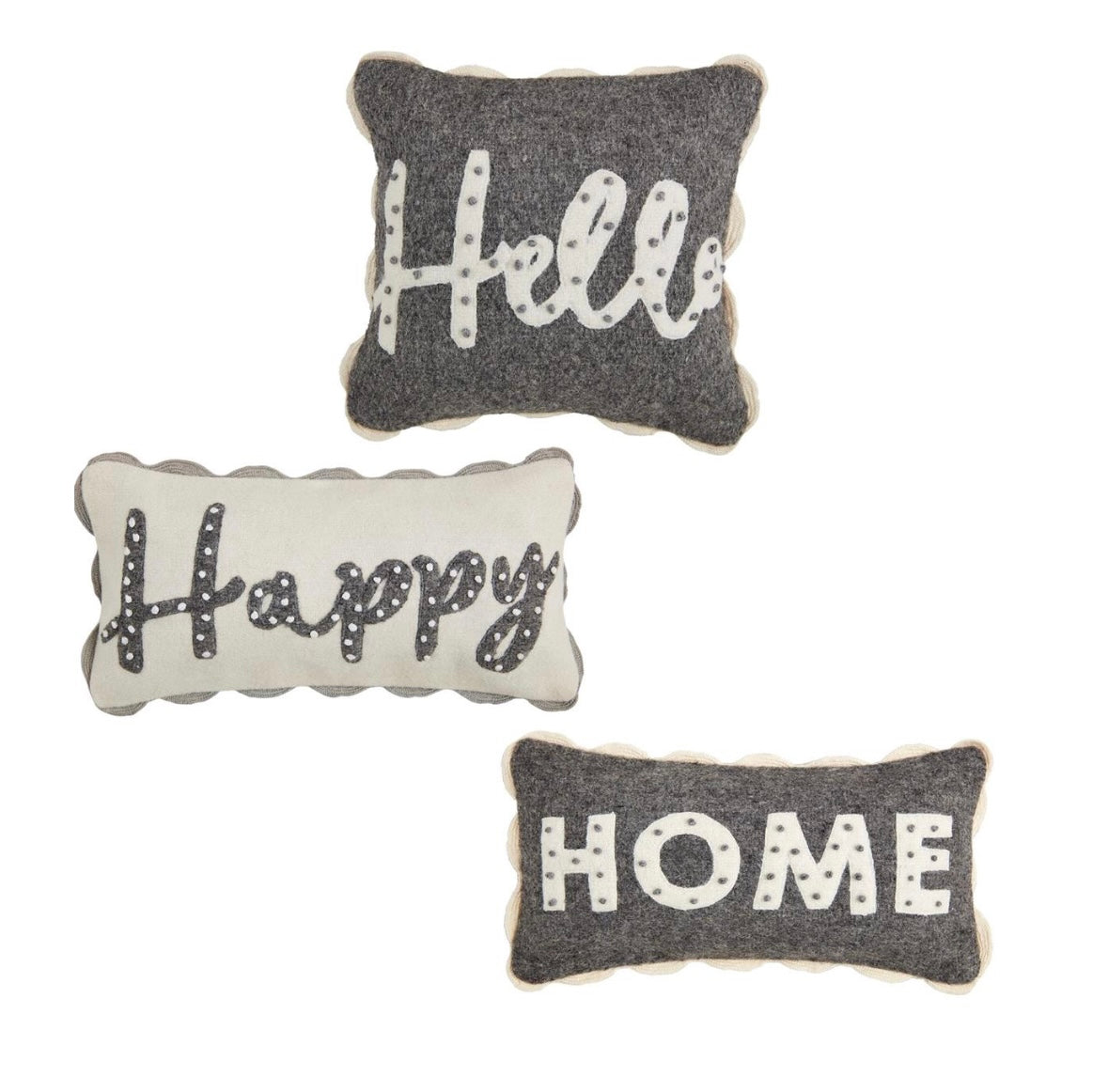 Felted Mini Pillows - 3 Styles