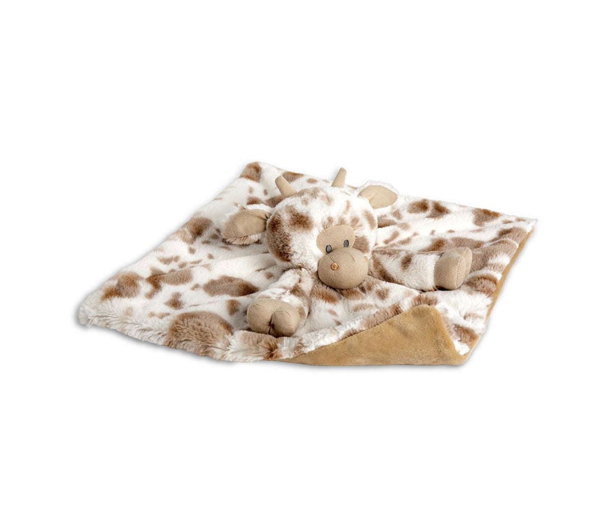 Barnyard Rattle Blankie - Cow