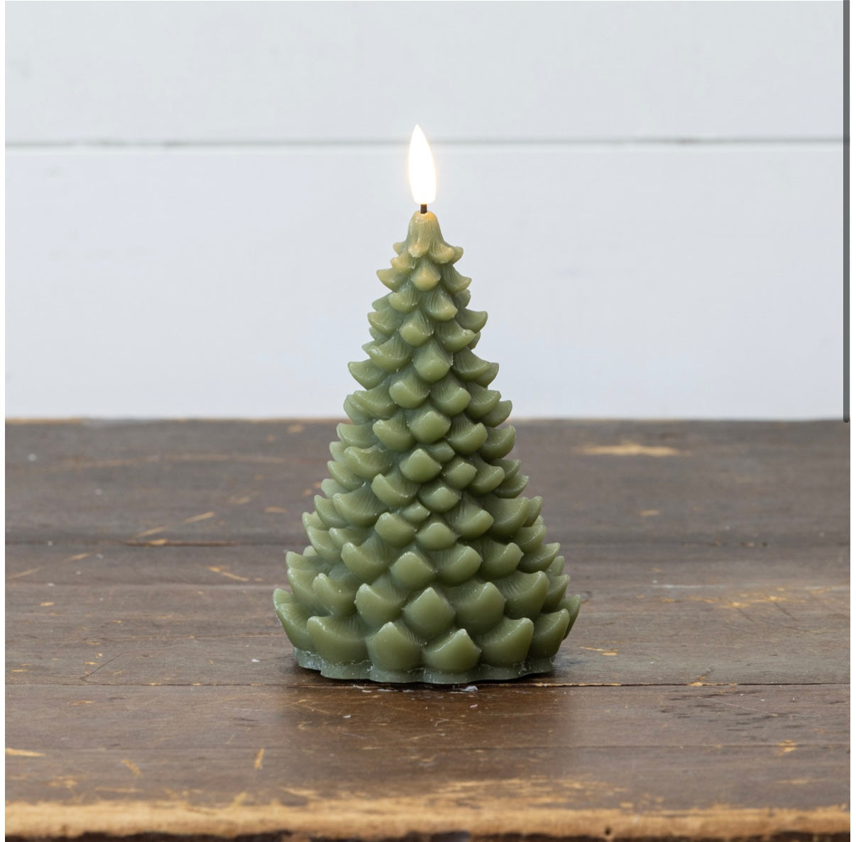 Balsam Tree Candle - 7” Dark Green