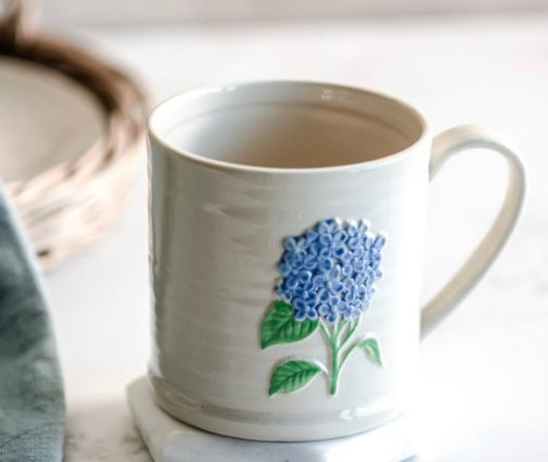 Blue Hydrangea Mug