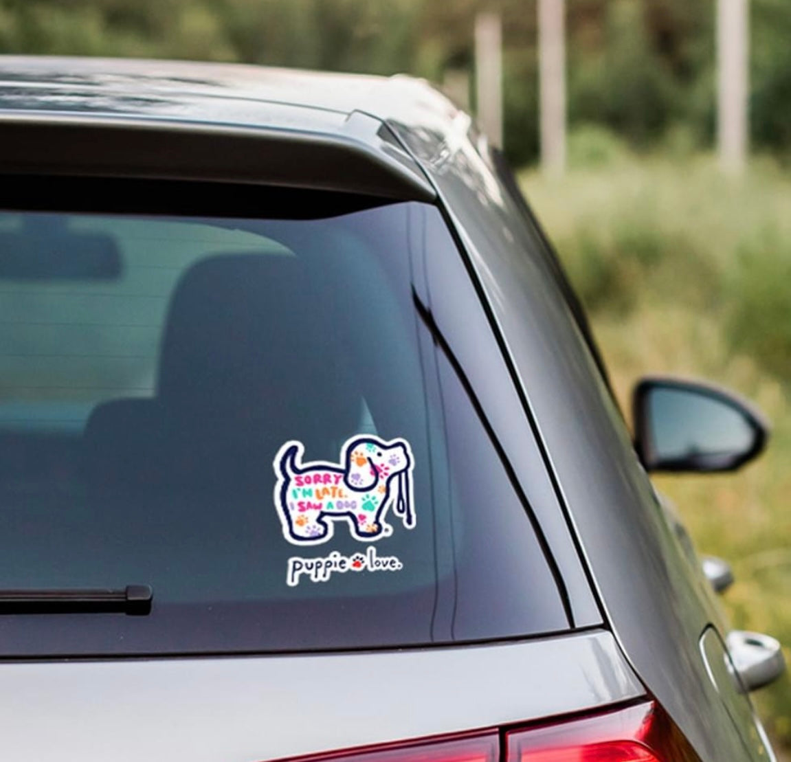 Puppie Love Sorry I’m Late Pup Decal