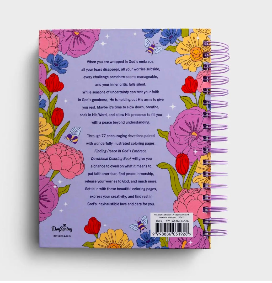 Finding Peace God’s Embrace: Devotional Coloring Book