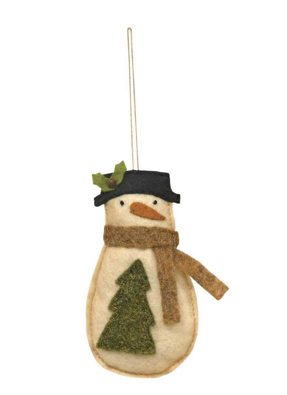 Snowman with Tree Ornament