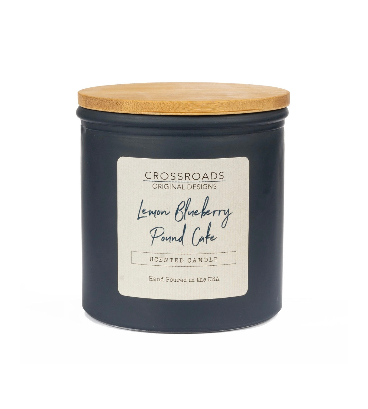 Lemon Blueberry Pound Cake Colored Glass 14 oz Candle