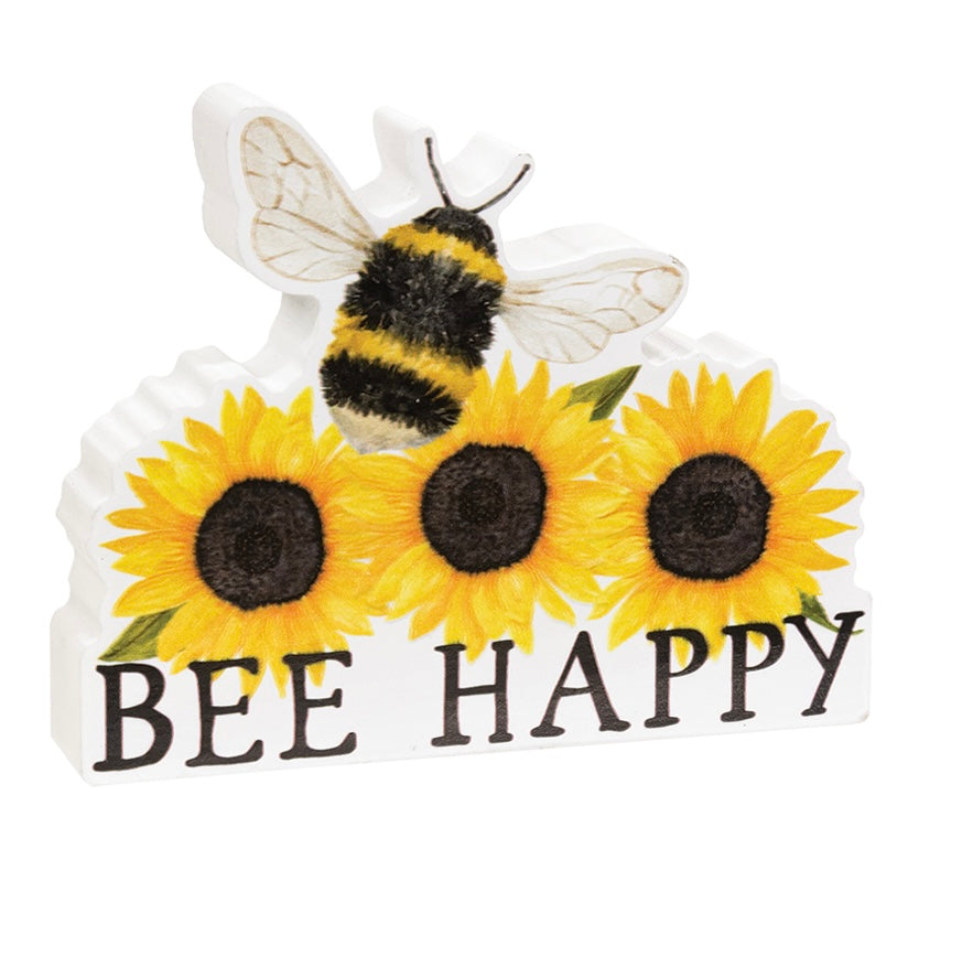 Bee Kind/Bee Happy Sunflower Block - 2 Styles