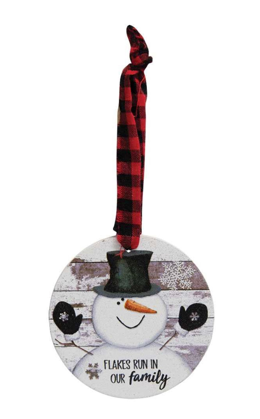 Happy Snowman Shiplap Ornaments - 3 Styles