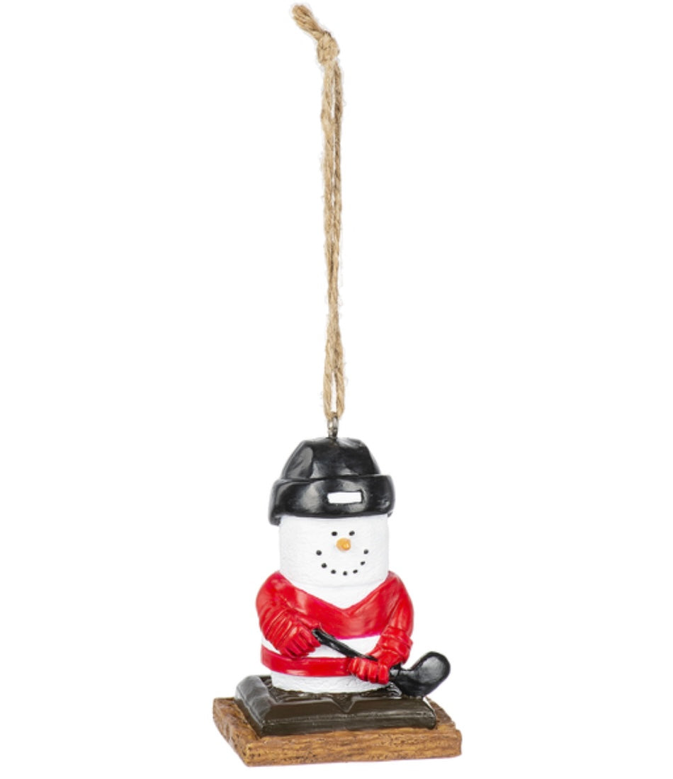 S’mores Hockey Player Ornament