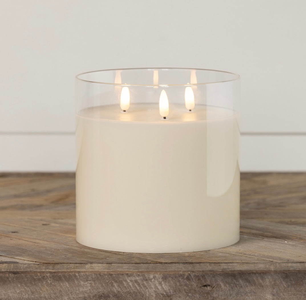 3 Wick 3D Flame Candle - Two Sizes