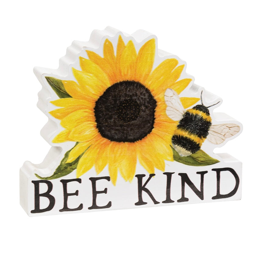 Bee Kind/Bee Happy Sunflower Block - 2 Styles