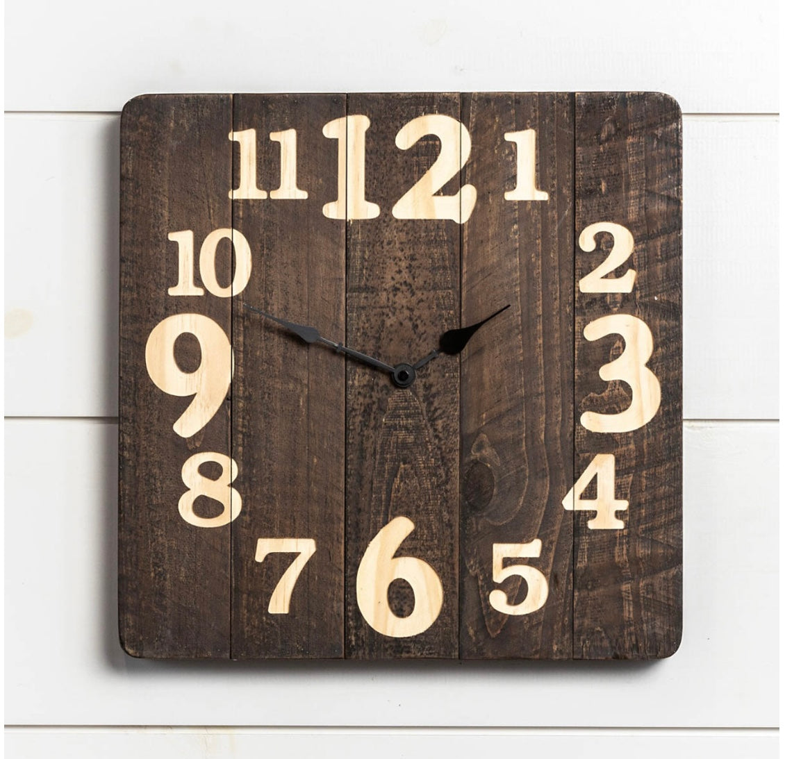 Wood Block Clock