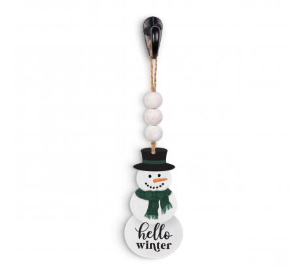 Hello Winter Snowman Ornament