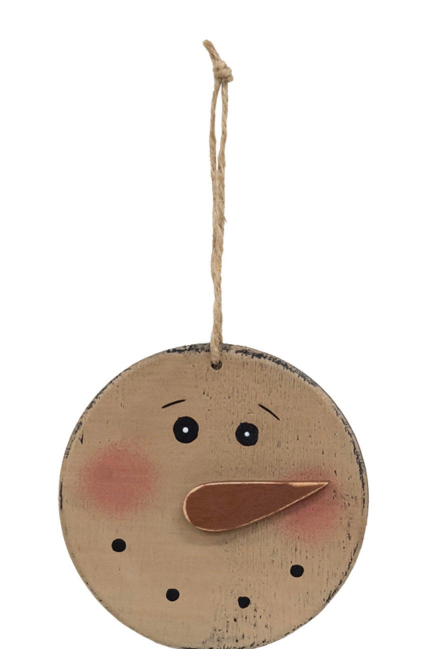 Blushing Snowman Ornament - 2 Styles