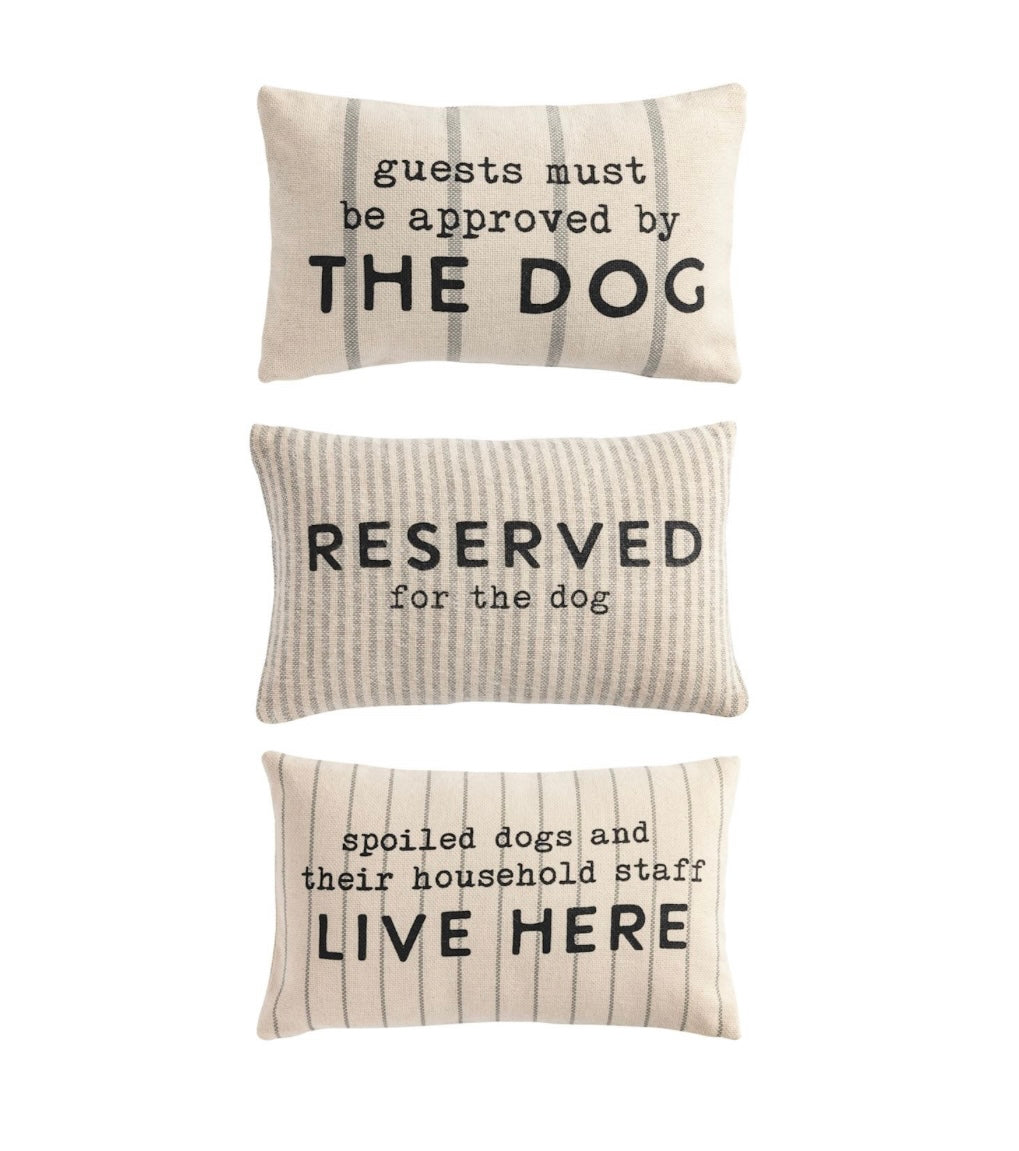 Pet Striped Pillow - 3 Styles