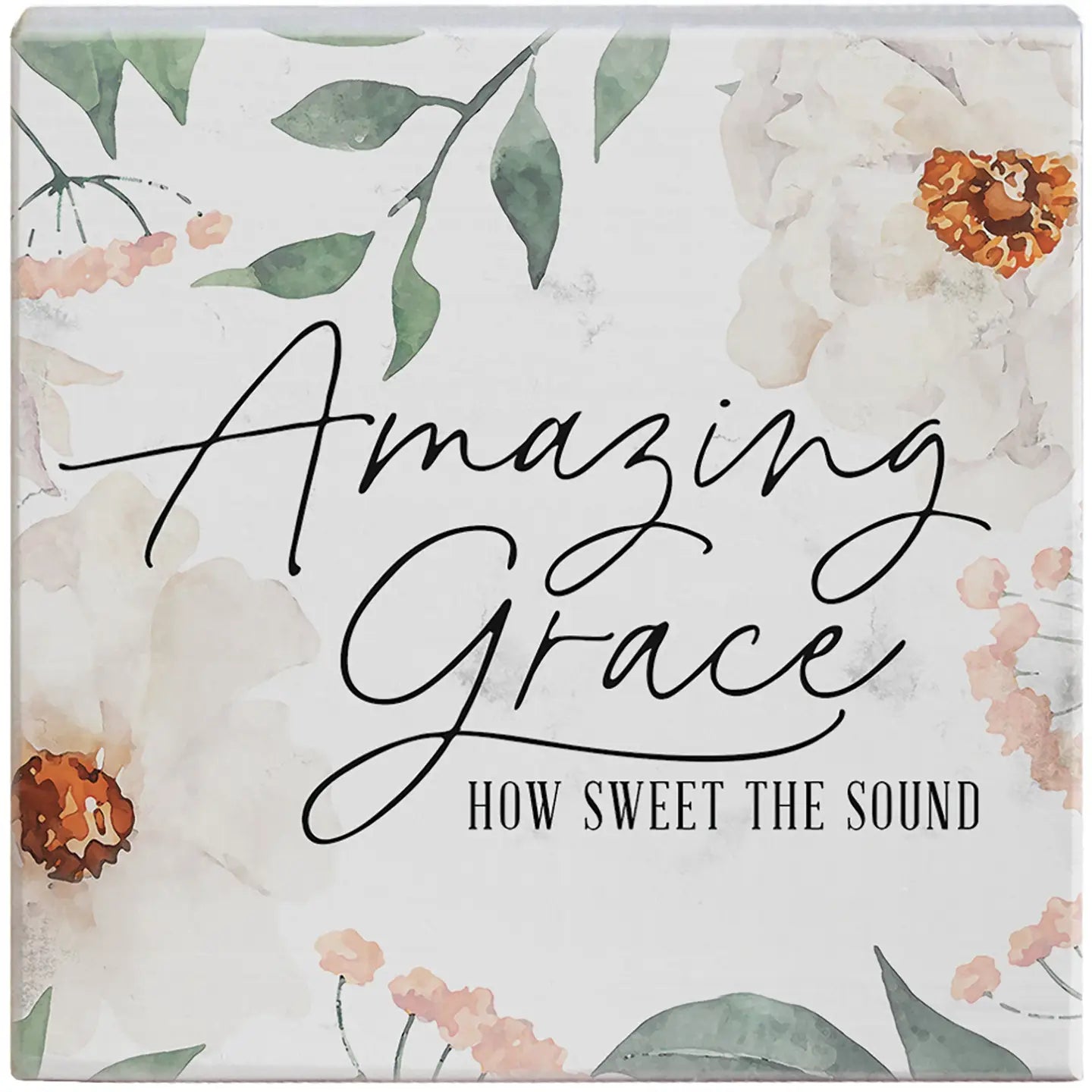 Amazing Grace Wood Block Sign